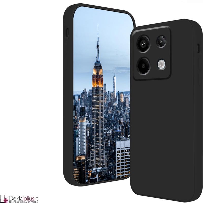Liquid Air silikoninis dėklas su kameros apsauga - juodas (Xiaomi Redmi Note 13 4G) Liquid Air silikoninis dėklas su kameros apsauga - juodas (Xiaomi Redmi Note 13 4G)